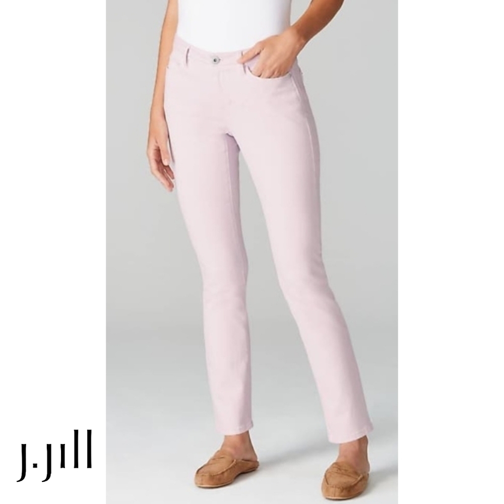 J. Jill▪️10Tall Authentic Fit Slim Ankle Denim Jeans in Light Pale Orchid